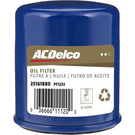 ACDELCO Filter-Oil, Pf1233 PF1233